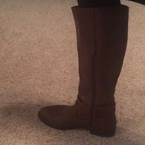 Brown riding boots